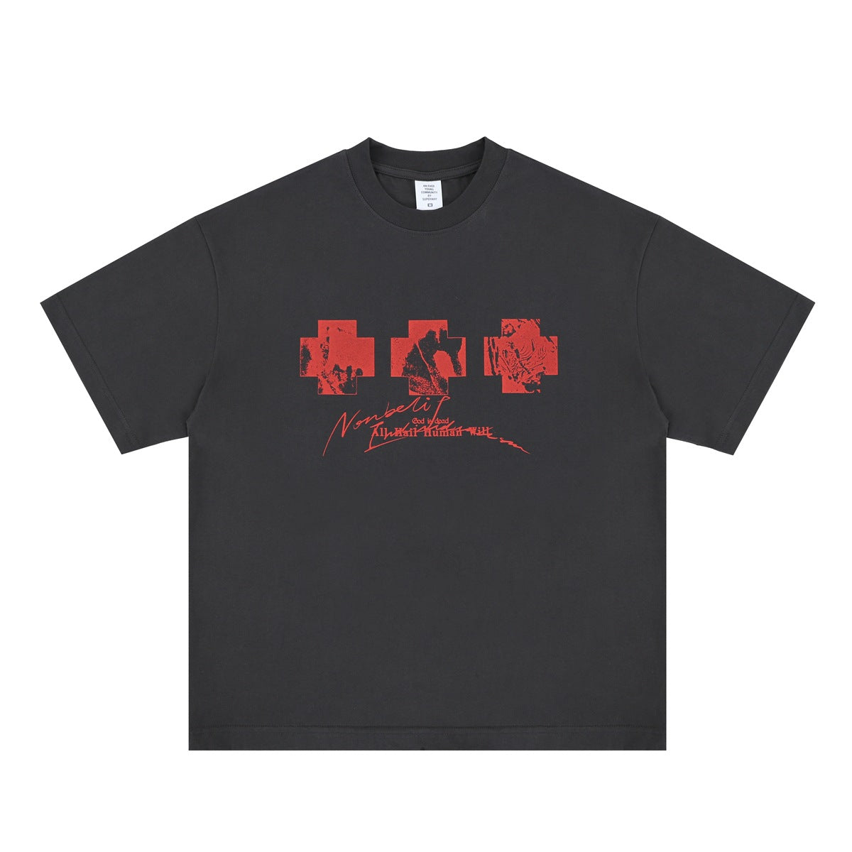 Vic Streetwear Summer Old Hip Hop Vintage Loose Short Sleeve T-Shirt