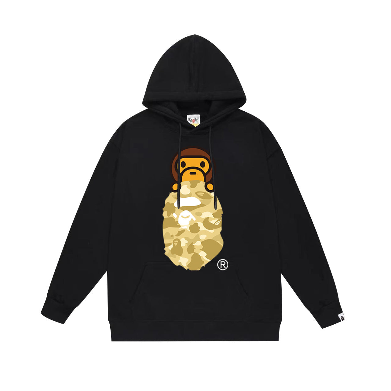 Ape Hoodie Autumn/Winter Letter Print Loose Hoodie Pullover Ape Sweater