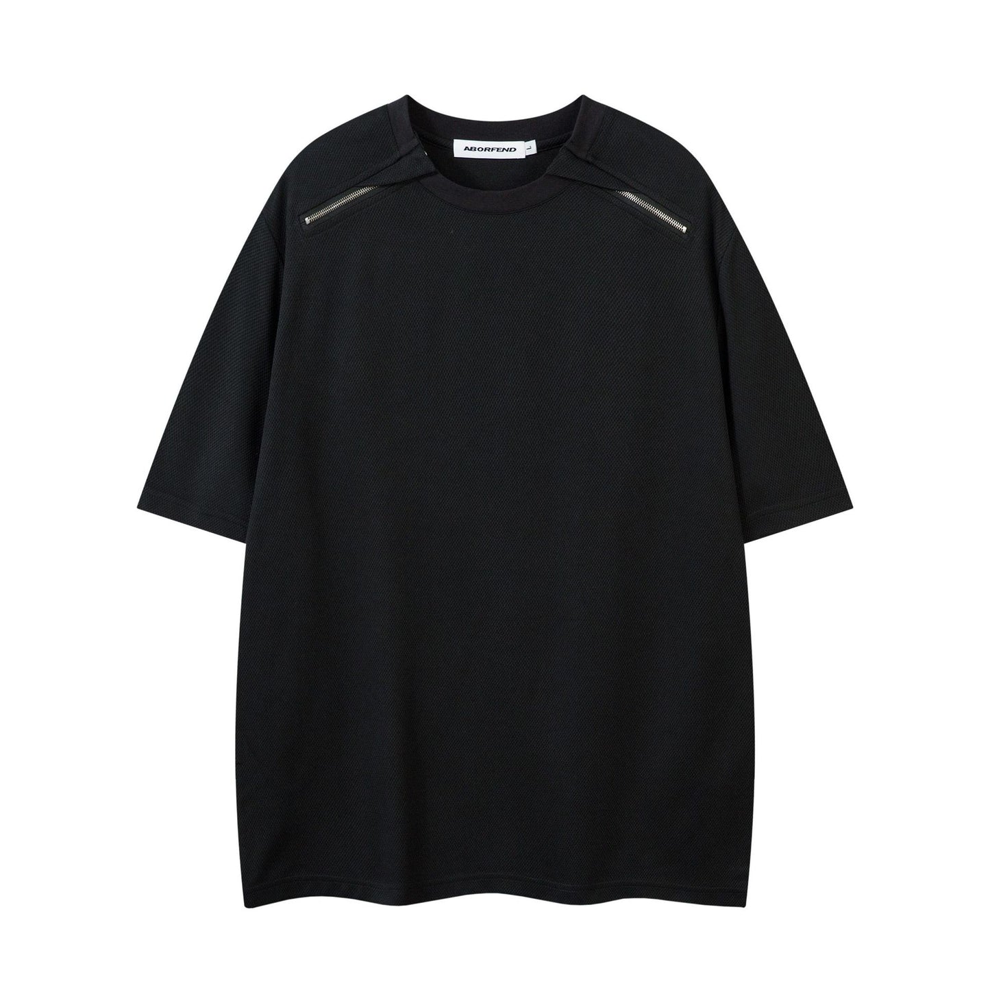 Retro Style Shirt For Men Summer Vintage Zip Short Sleeve T-Shirt