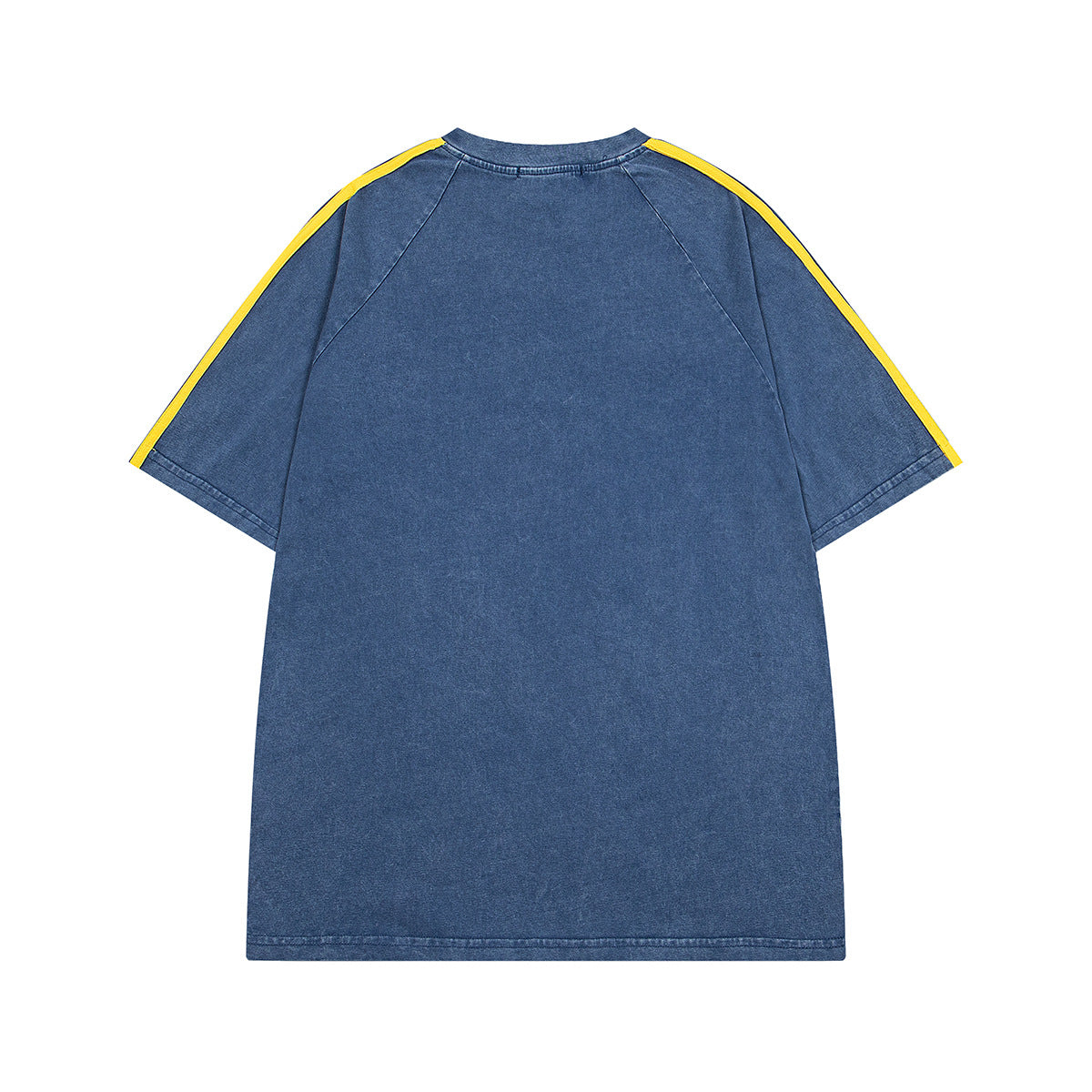 Retro Style Shirt For Men Summer Vintage Washed Old Printed T-Shirt Short Sleeve