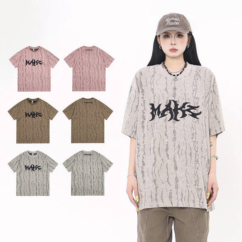 Vintage Tišö Rt Short Sleeve T-Shirt Summer Loose Top