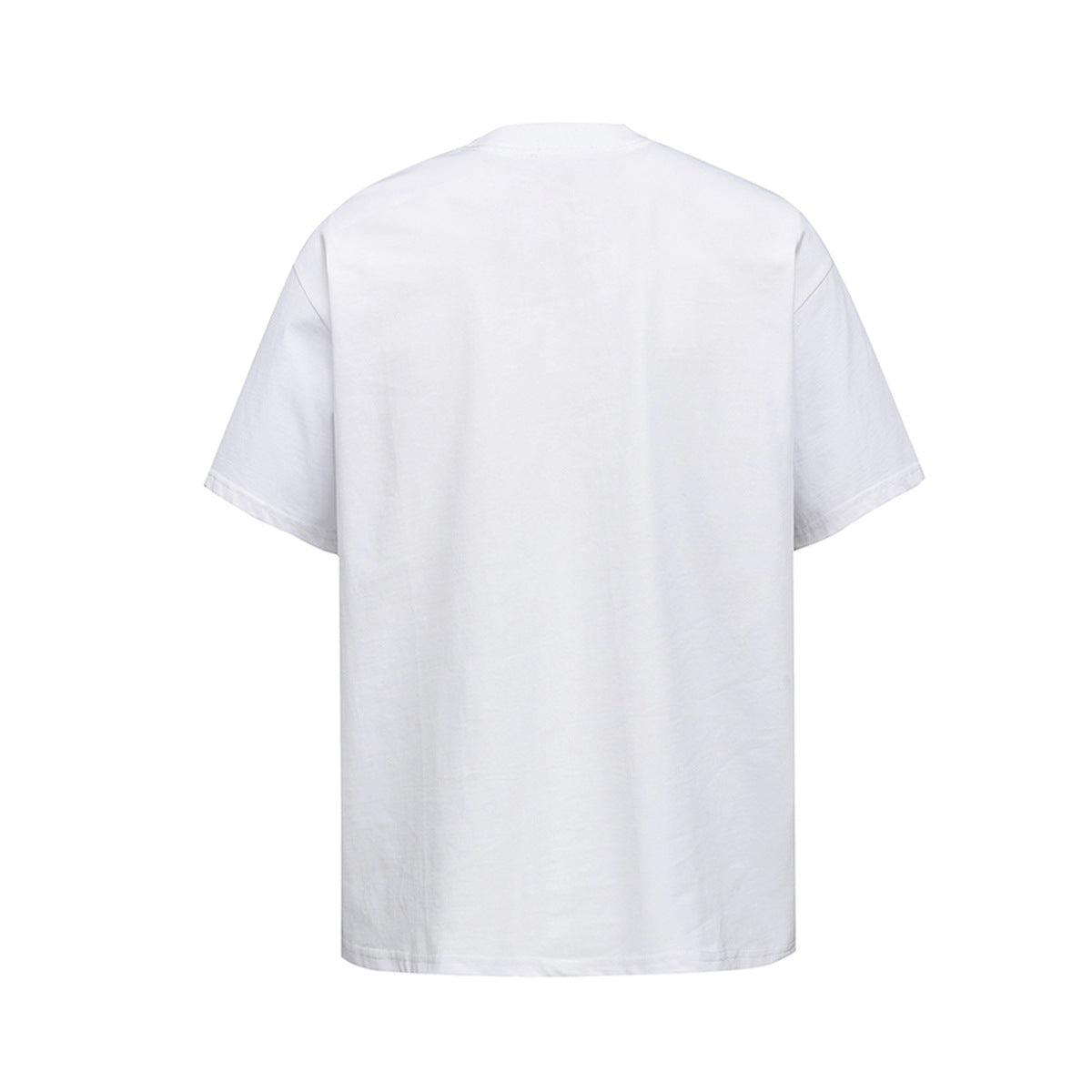 Retro Style Shirt For Men Summer Hip Hop Flame Print T-Shirt Short Sleeve