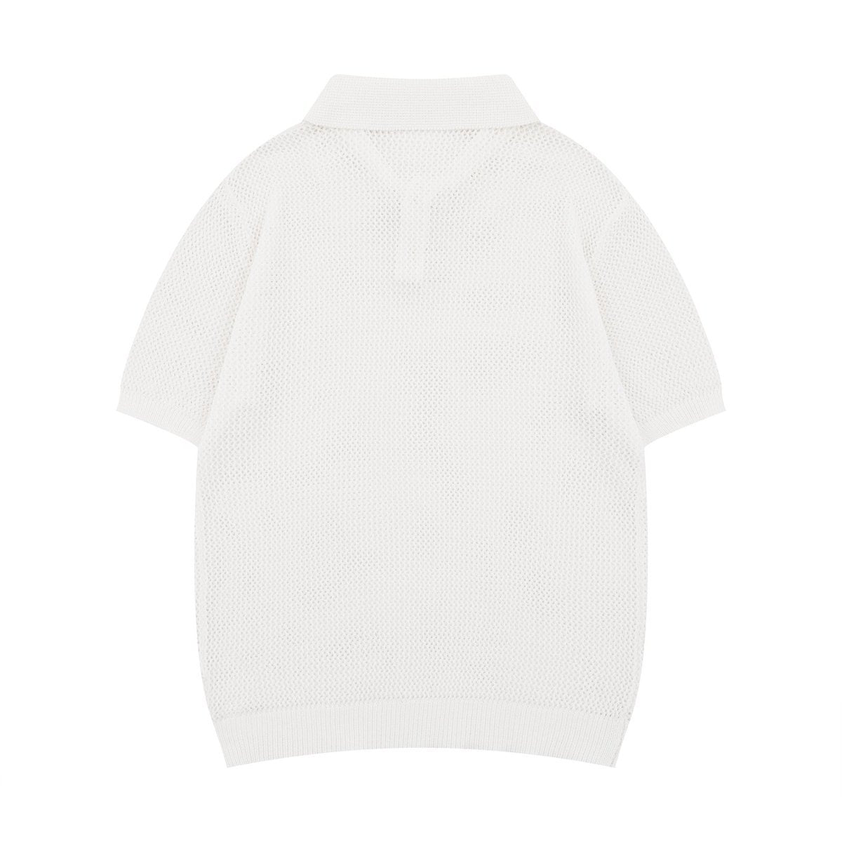 Hip hop clothing new york summer short-sleeved hollow-knit polo shirt lapel T-shirt