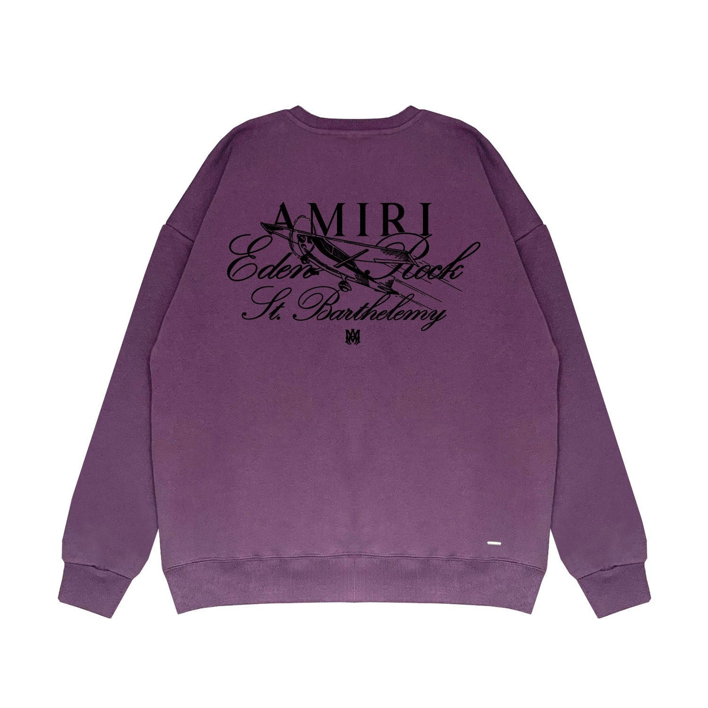 Amiri Long Sleeved Shirt Fashion Brand Crew Sweatshirts round Neck Sweater