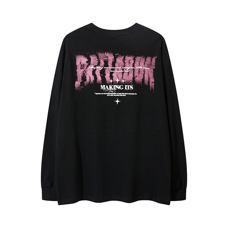 Marcas De Streetwear Loose Long Sleeve T-Shirt