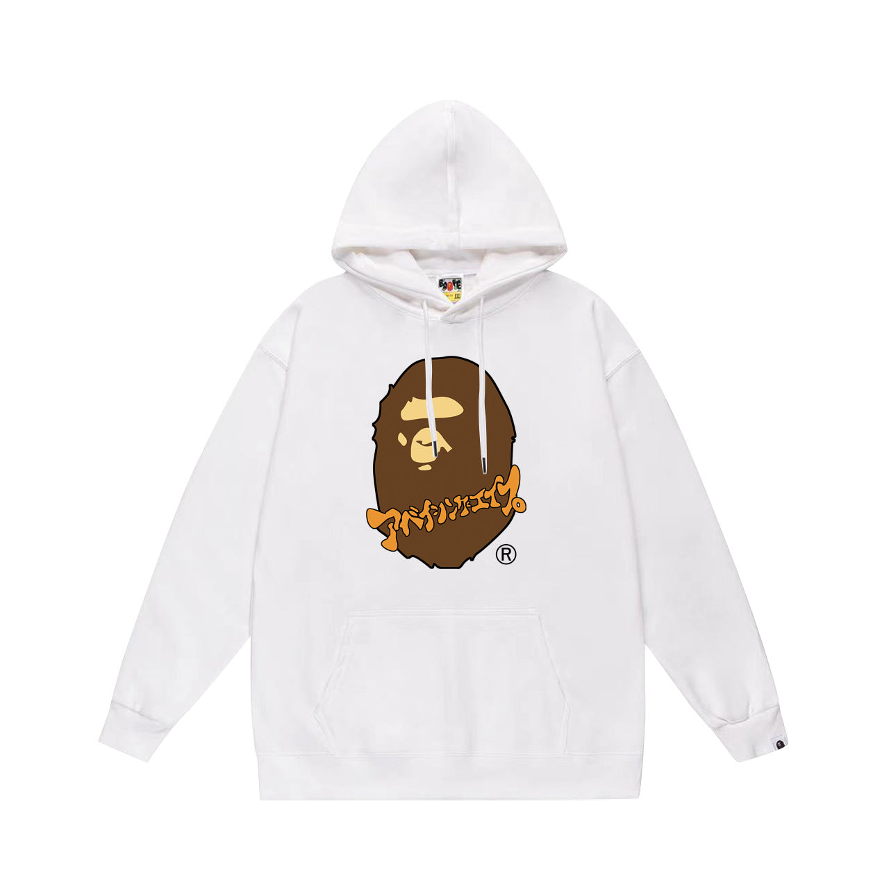 Ape Hoodie Autumn/Winter Letter Print Loose Hoodie Pullover Ape Sweater