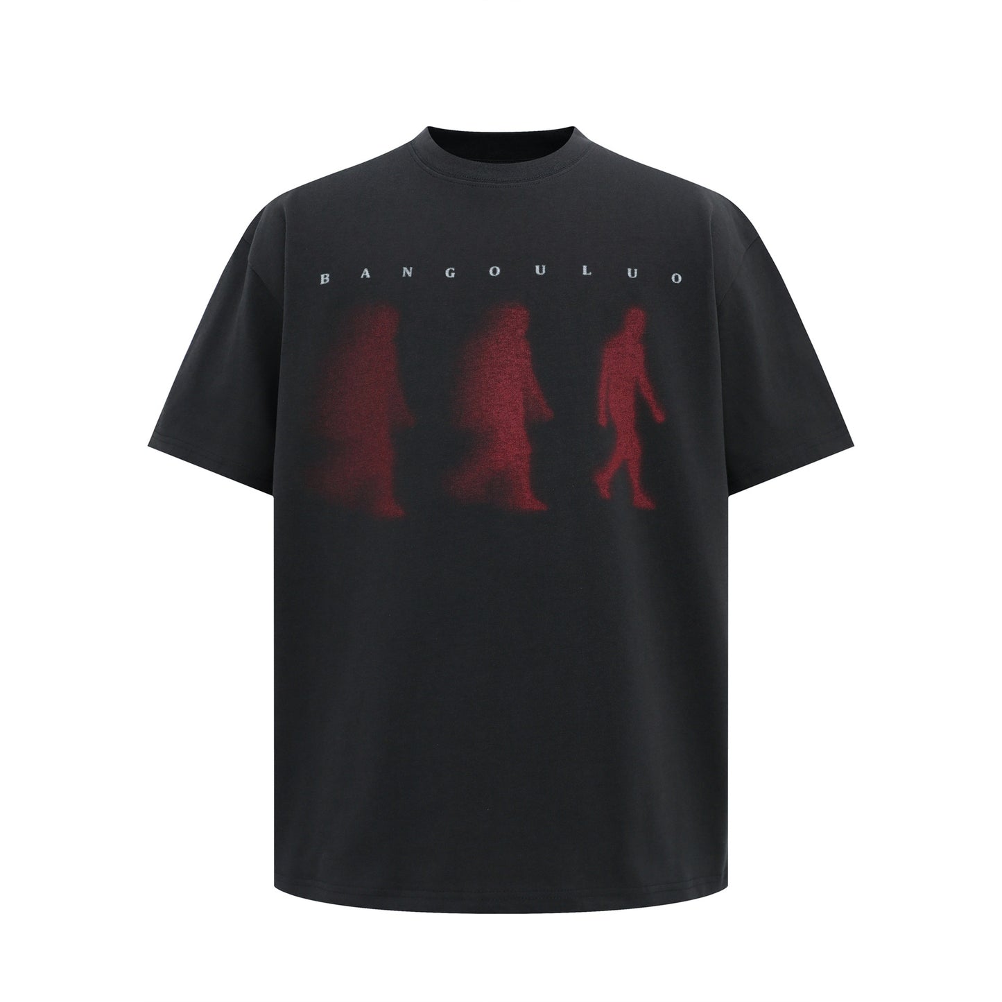 Unisex T-shirts Summer Shadow Portrait Men's Loose Short Sleeve T-Shirt