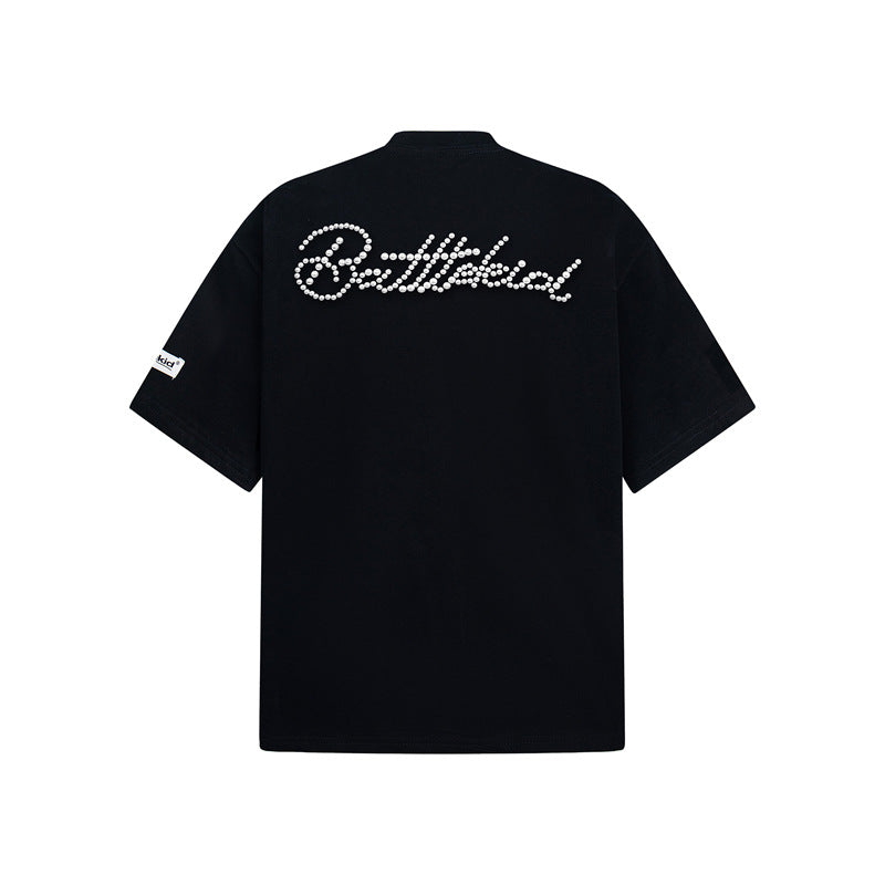 Camisas Retros Embroidered Short Sleeve T-Shirt