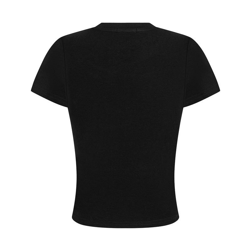 Stone Wash T shirt Hip Hop Loose T-shirt Short Sleeve