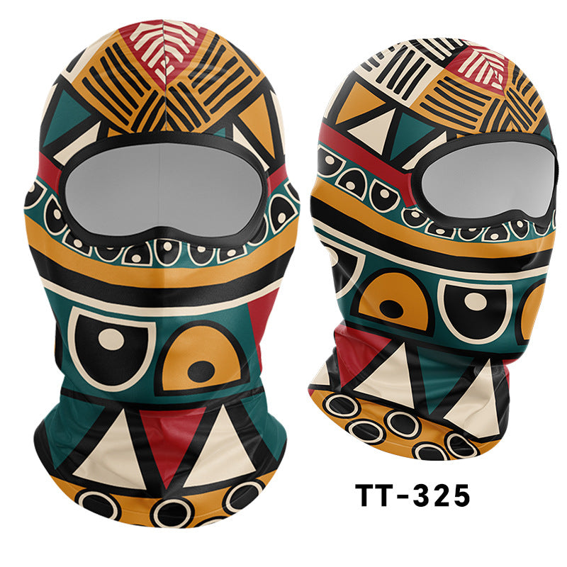 Cycling Windproof Hood Sunscreen Mask Scarf Integrated Lining