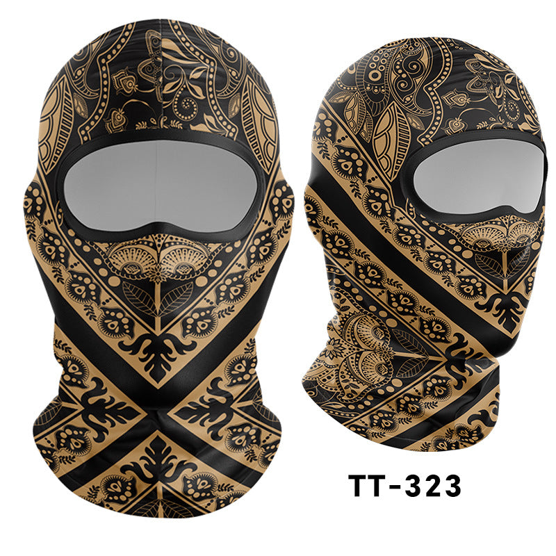 Cycling Windproof Hood Sunscreen Mask Scarf Integrated Lining