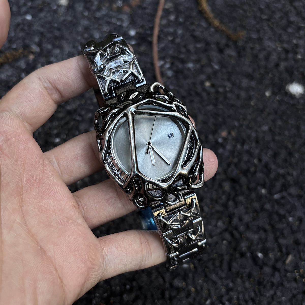 Men's watches y2k men's cobweb alabaster waterproof