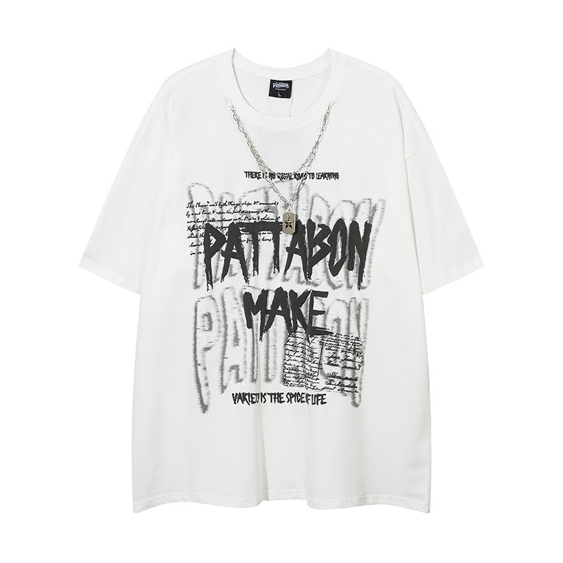 Hip Hop Clothes New York Short Sleeve T-Shirt Loose Oversize Top