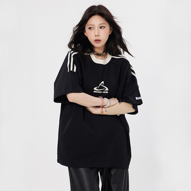 Hip hop shirt vintage short sleeve t-shirt summer loose