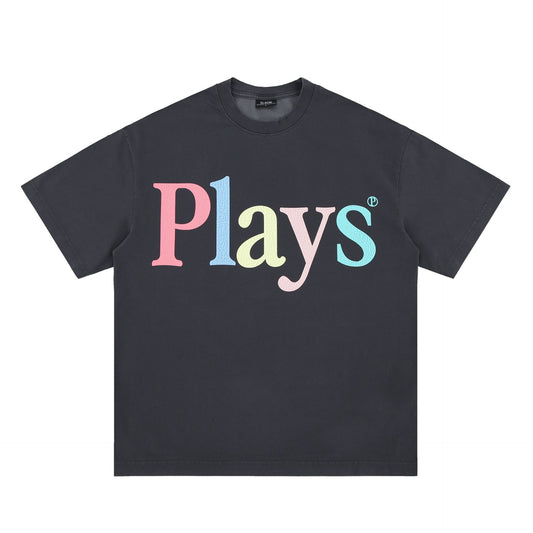 Vintage College Shirts Spring/Summer Short Sleeve T-Shirts