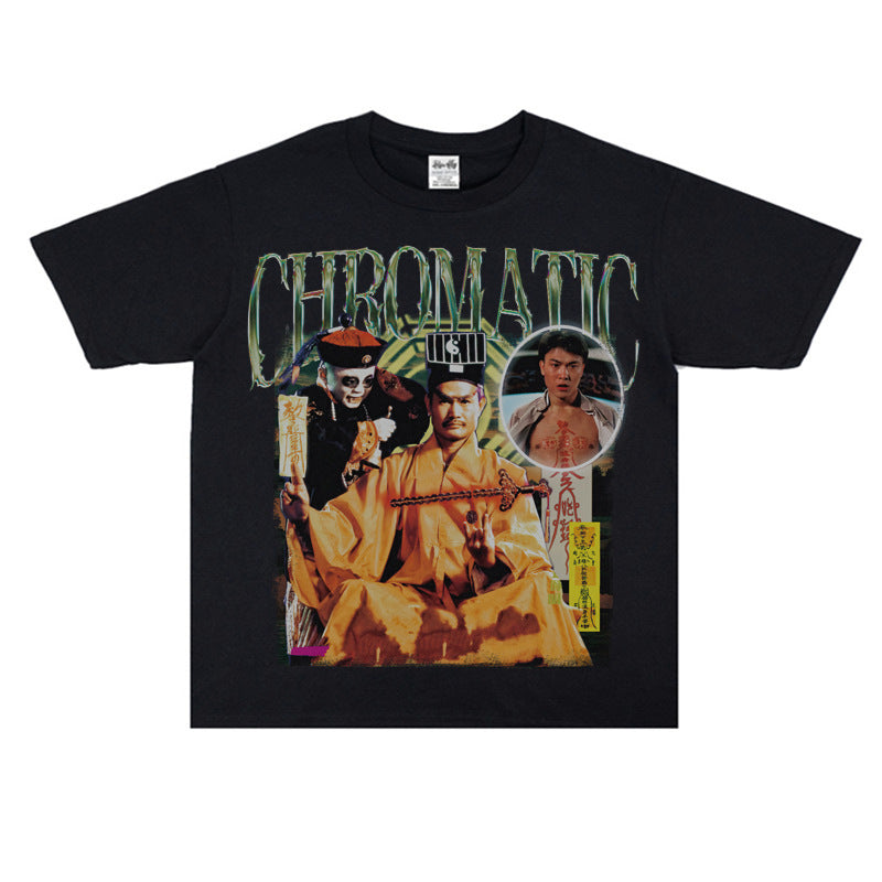 Film Star T Shirt Movie Zombie Pure Cotton Short Sleeve Loose Design T-shirt Men