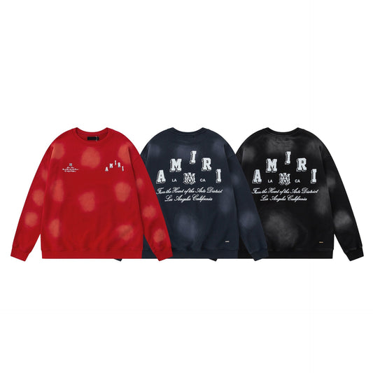 Amiri Sweatshirt Autumn/Winter AMI Letter Logo Printed Crew Neck Sweater