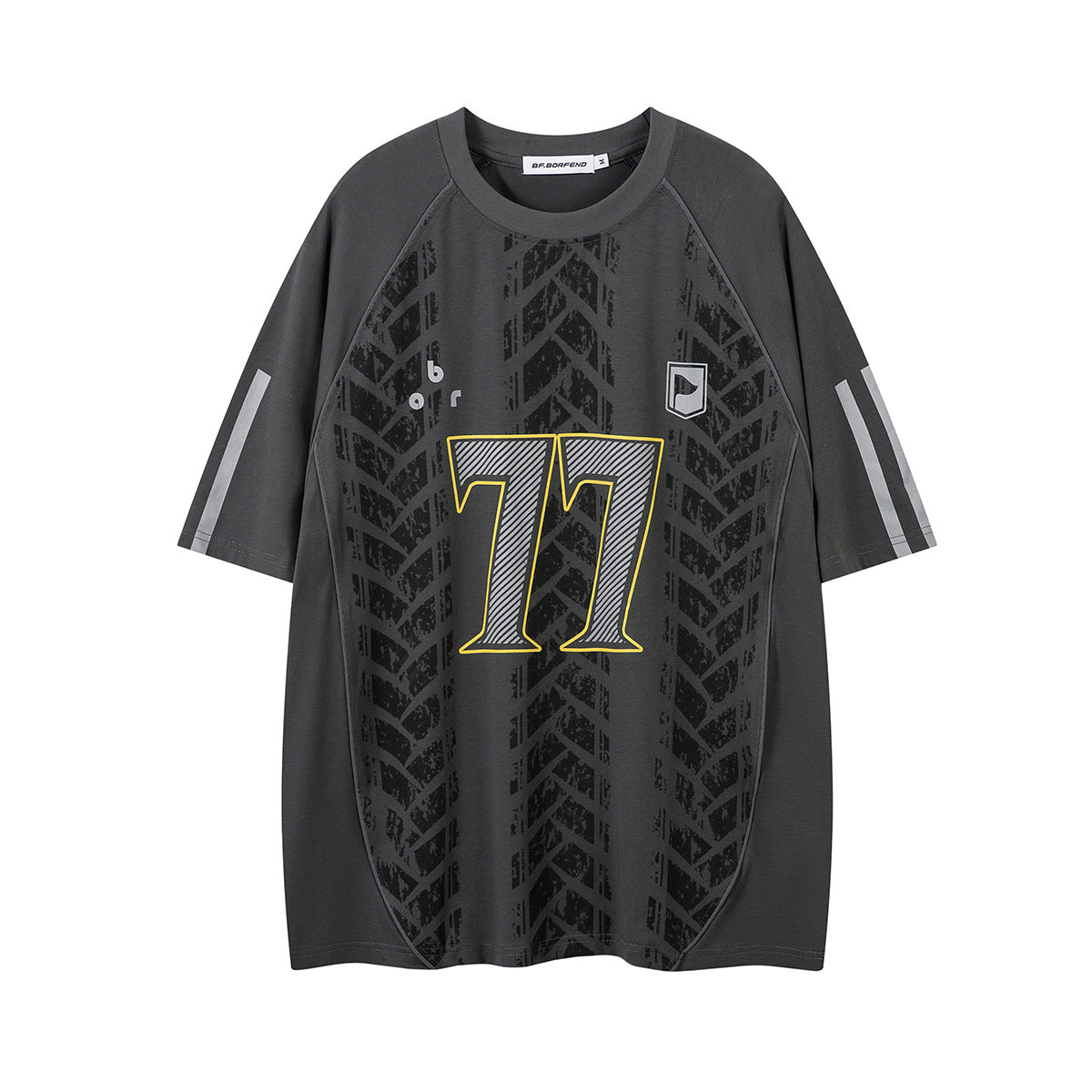 Racing oversized t shirt summer short sleeve jersey loose hiphop racing jersey sweatshirt