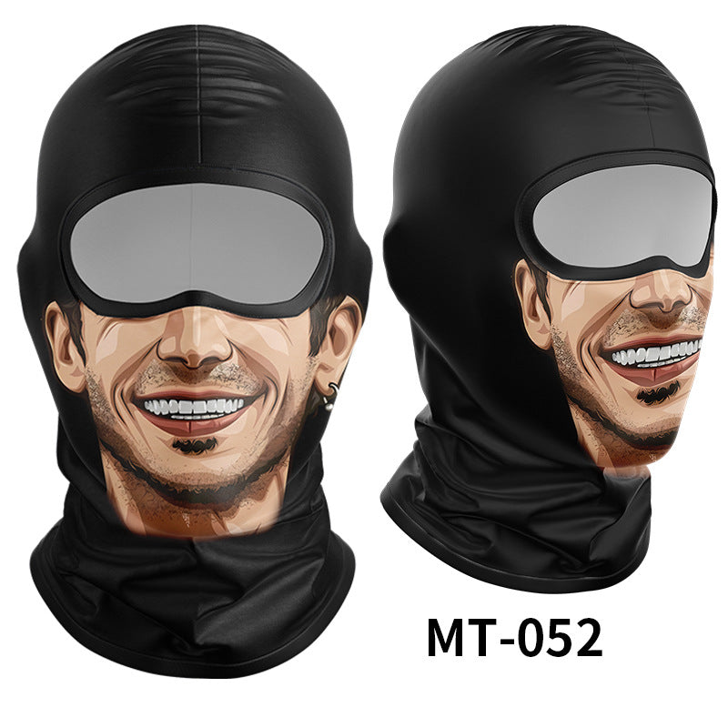 Cycling Windproof Hood Breathable Sunscreen Men's and Women's Ice Silk Fabric