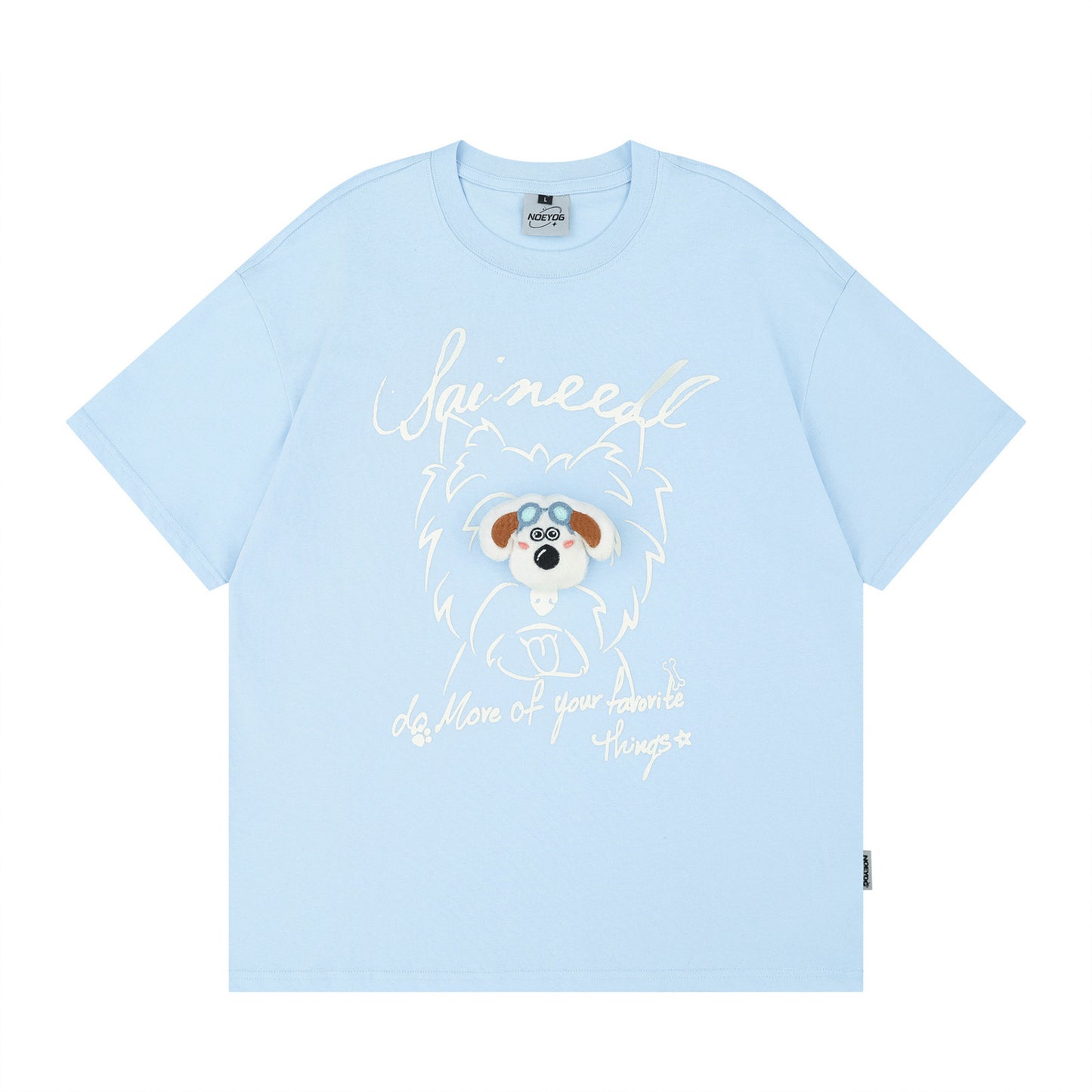 Distorted vintage short-sleeved t-shirt summer oversize casual top