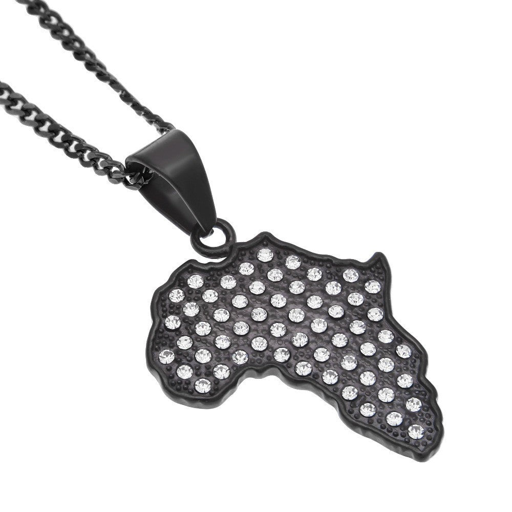 Jewelry Hip Hop Stainless Steel Pendant Necklace Punk Rock Rapper