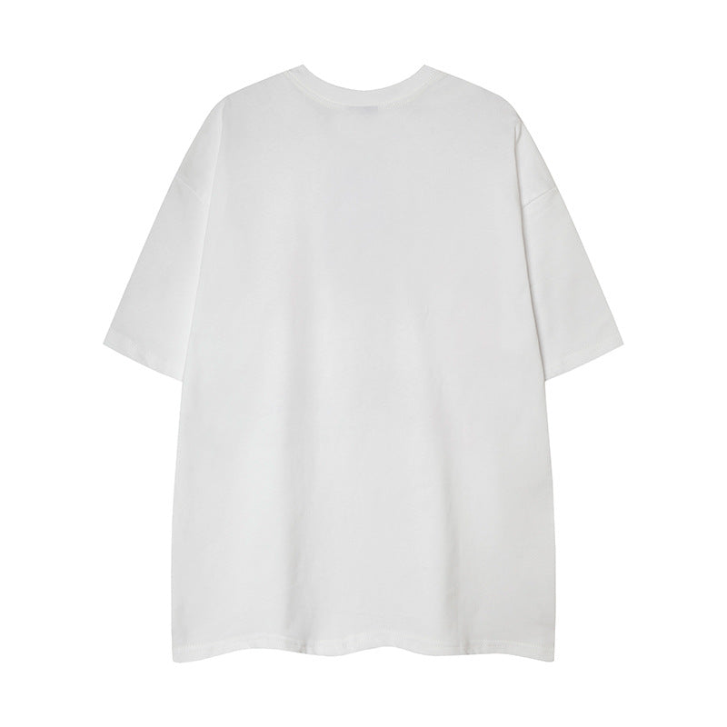 Nyc 1990 Shirt Spring/Summer Short Sleeve Spider Print T-Shirt