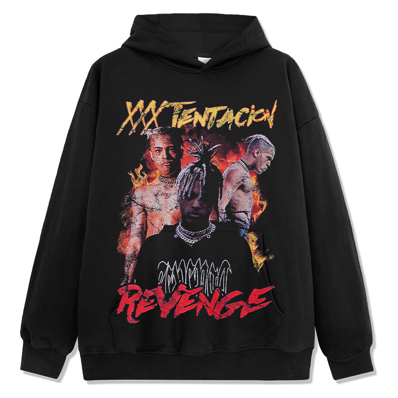 Marcas streetwear usa hip hop rap XXX TENTACION autumn/winter hooded sweater hoodie