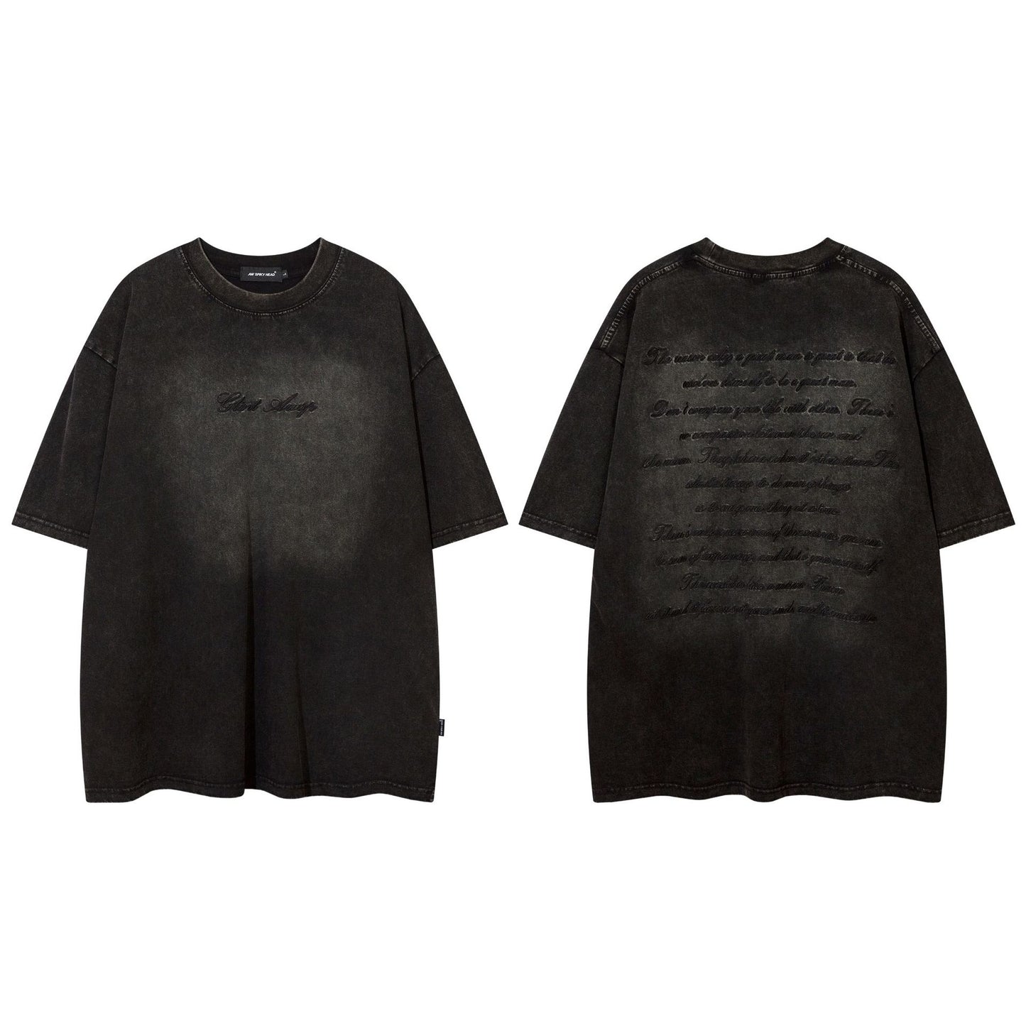 Ye T Shirt Summer Vintage Embroidery Short Sleeve T-Shirt Old