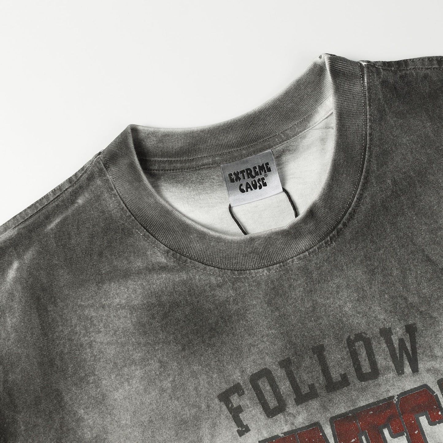 1990 Fashion T-Shirt Loose Wash Old Short Sleeve T