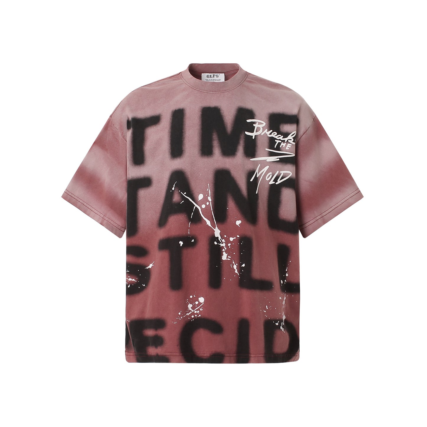 Vintage tarz t shirt gradual change print short sleeve t-shirt summer casual top