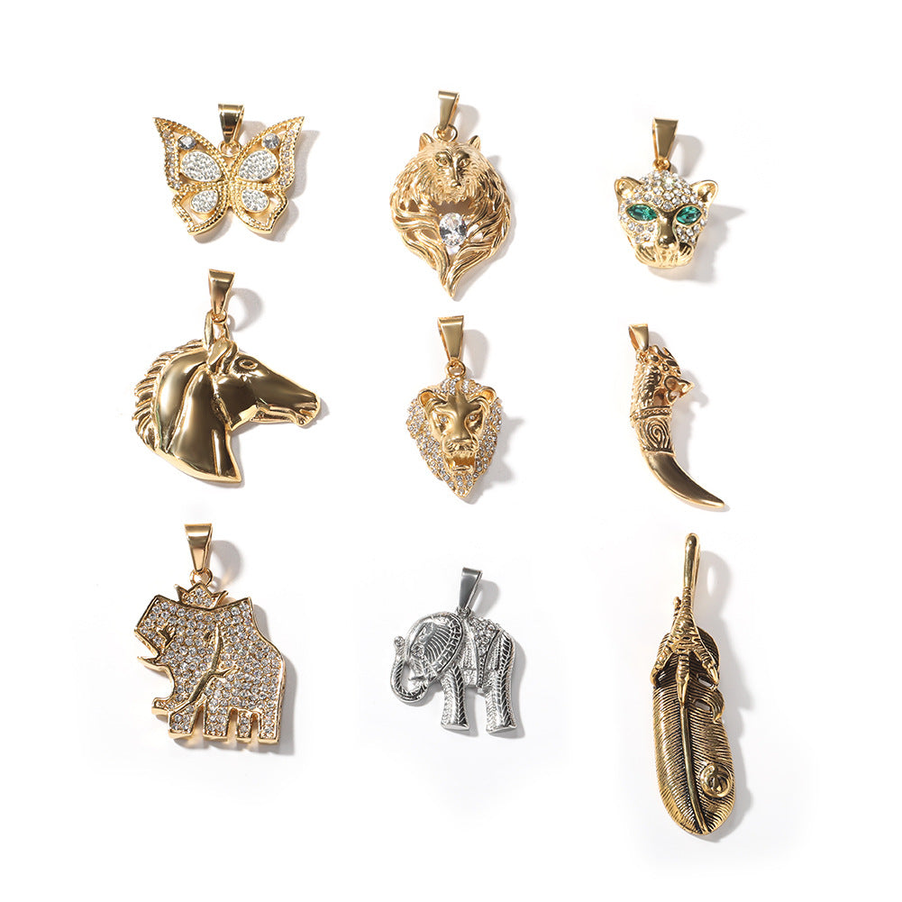 Jewelry Gold Plated Necklace Pendant Animal