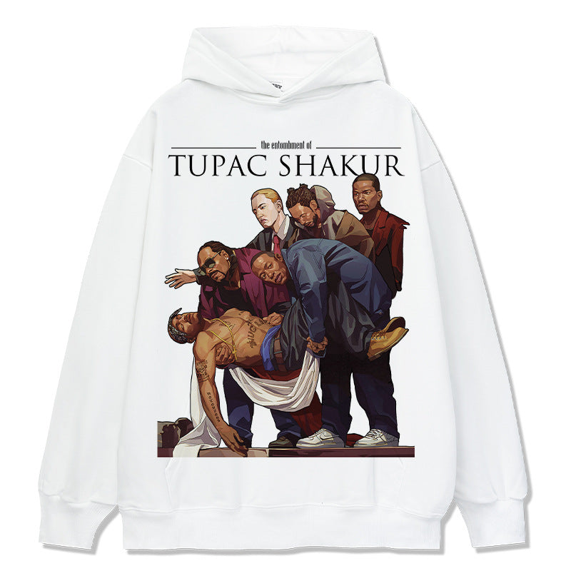 New york hip hop shop tupac shakura hooded sweater