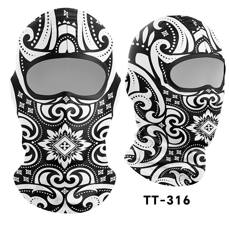 Cycling Windproof Hood Sunscreen Mask Scarf Integrated Lining