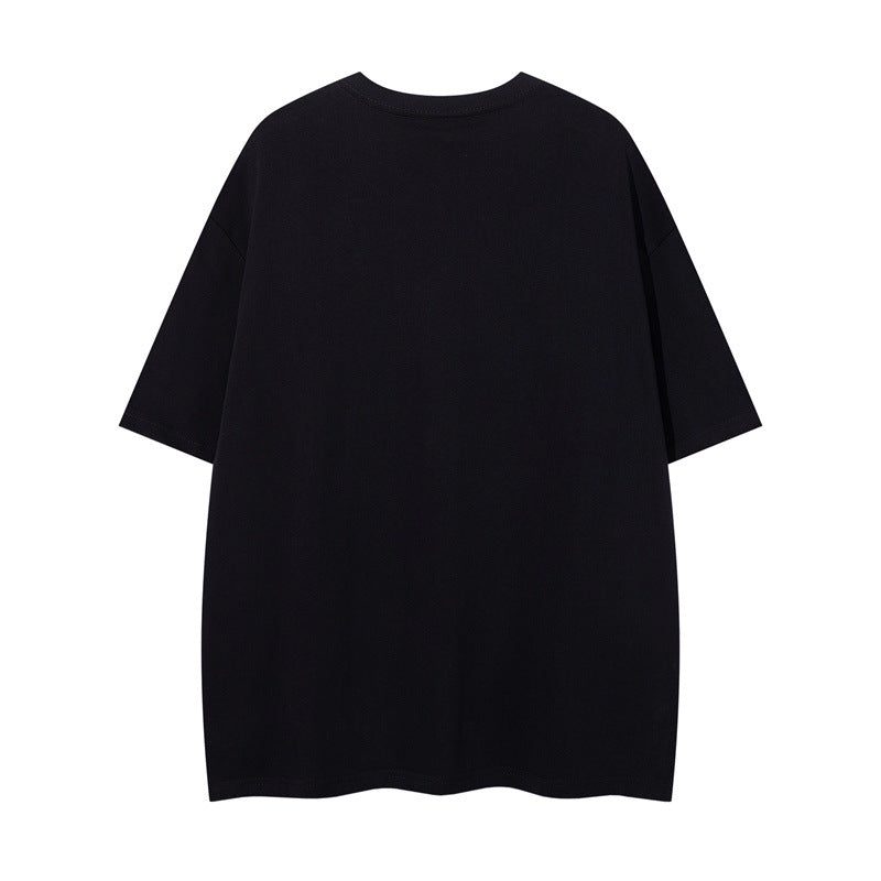 US drip outfits Summer Vintage Dog Casual Loose Short Sleeve T-Shirts
