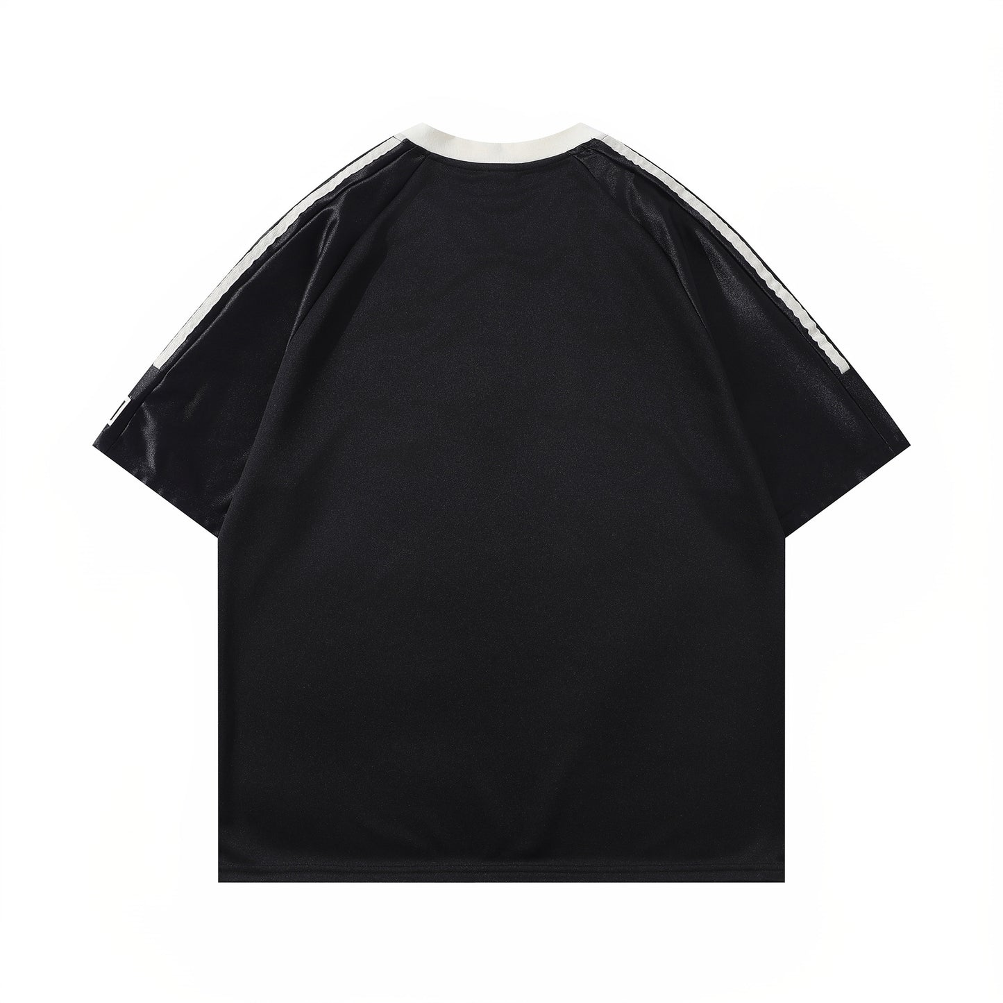 Retro Style Shirt For Men Summer V-Neck Sweatshirt Embroidered Short Sleeve T-Shirt