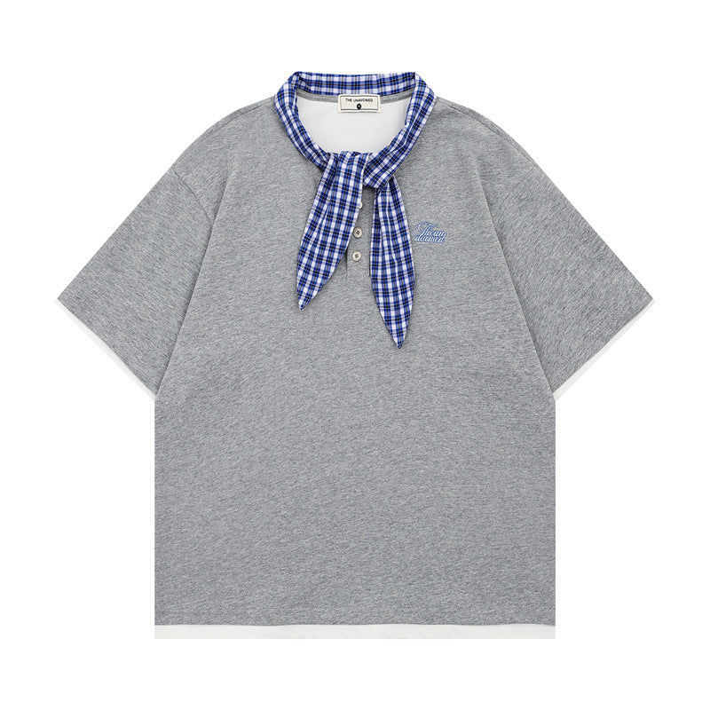 US drip outfits Summer Vintage Casual Loose Short Sleeve T-Shirts