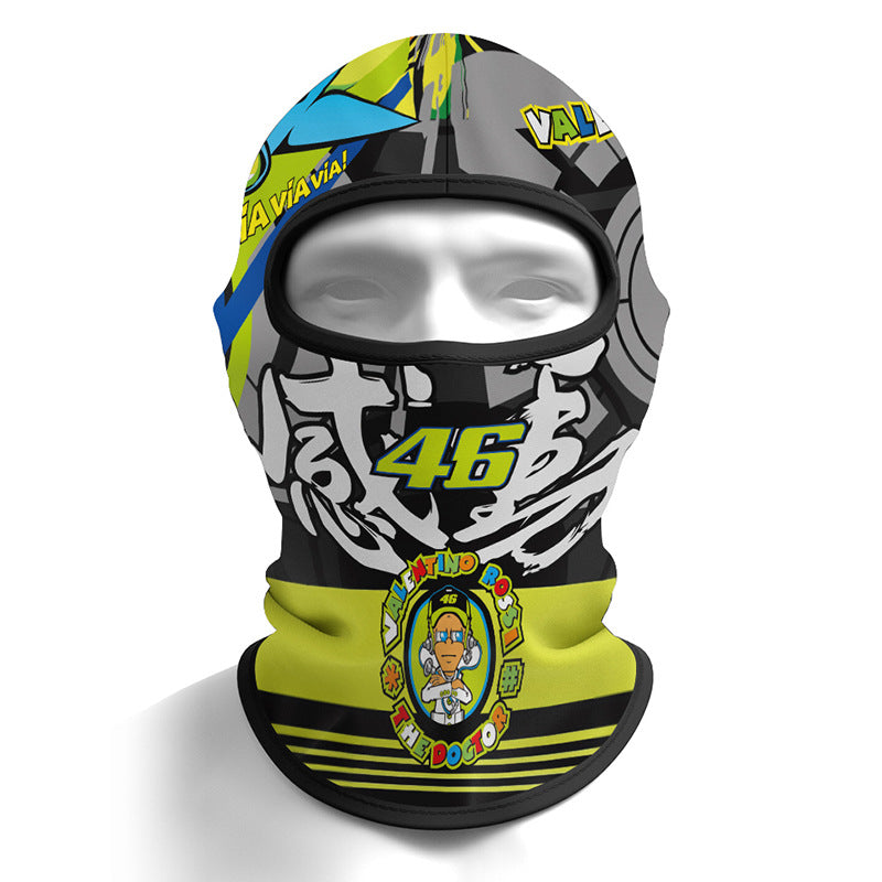 Cycling Windproof Hood Sunscreen Windproof Ice Silk Fabric Full Face Protection