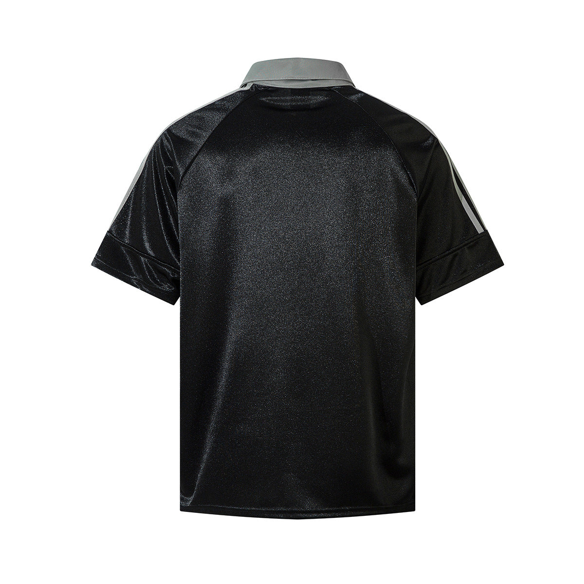 Retro Style Shirt For Men Summer Short Sleeve Flame Embroidery Sports Polo Shirt Lapel