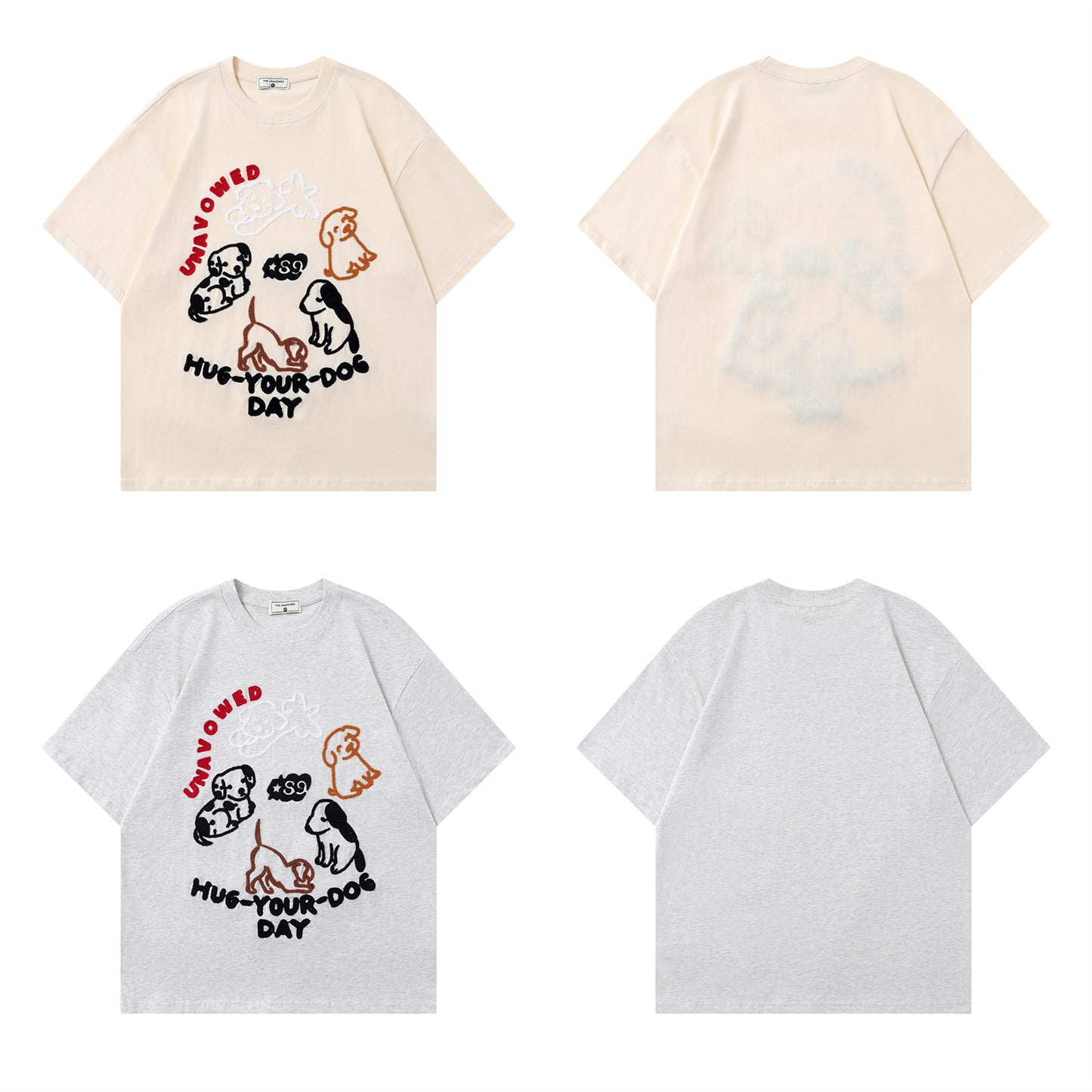 Vintage tarz t shirt vintage puppy short sleeve t-shirt summer loose casual top