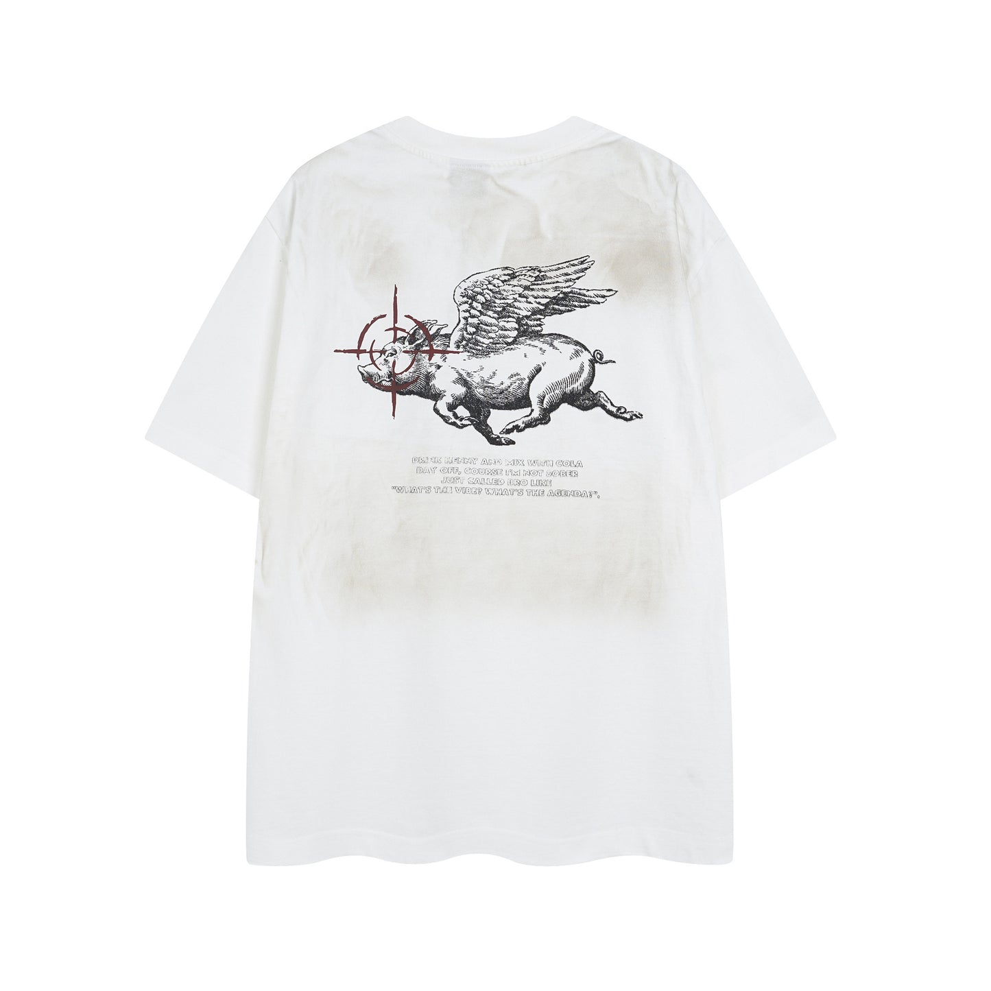 Retro Style Shirt For Men Summer Vintage Graffiti Print Short Sleeve T-Shirt
