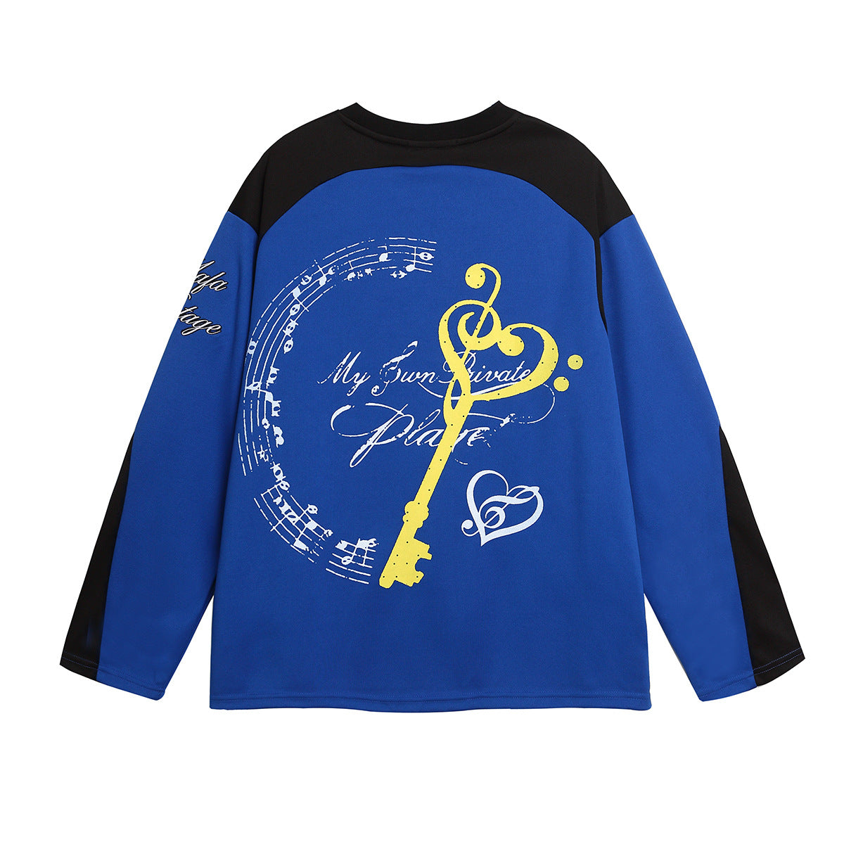 Unisex long-sleeved shirt autumretro color matching