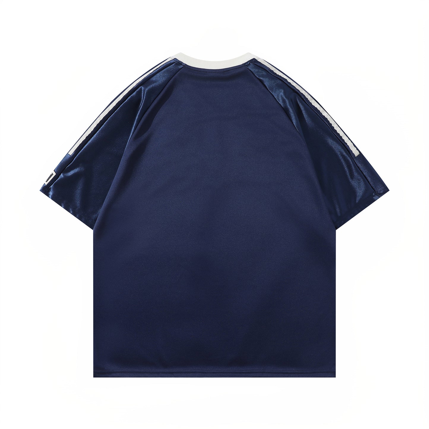 Retro Style Shirt For Men Summer V-Neck Sweatshirt Embroidered Short Sleeve T-Shirt