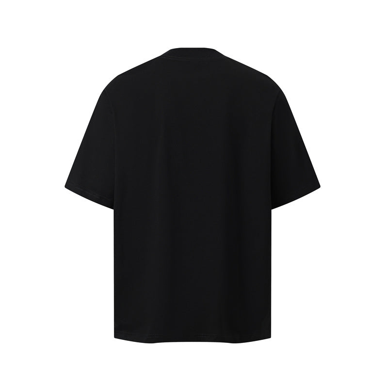 Casual Street Wear Letter Print Short Sleeve T-Shirt Summer Loose Crew Neck T-Shirt