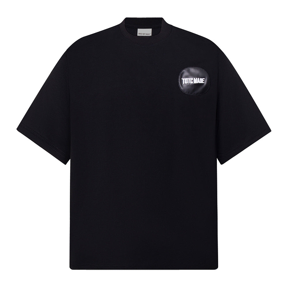 New York Hip Hop Style Vintage Alphabet Short Sleeve Loose T-Shirt