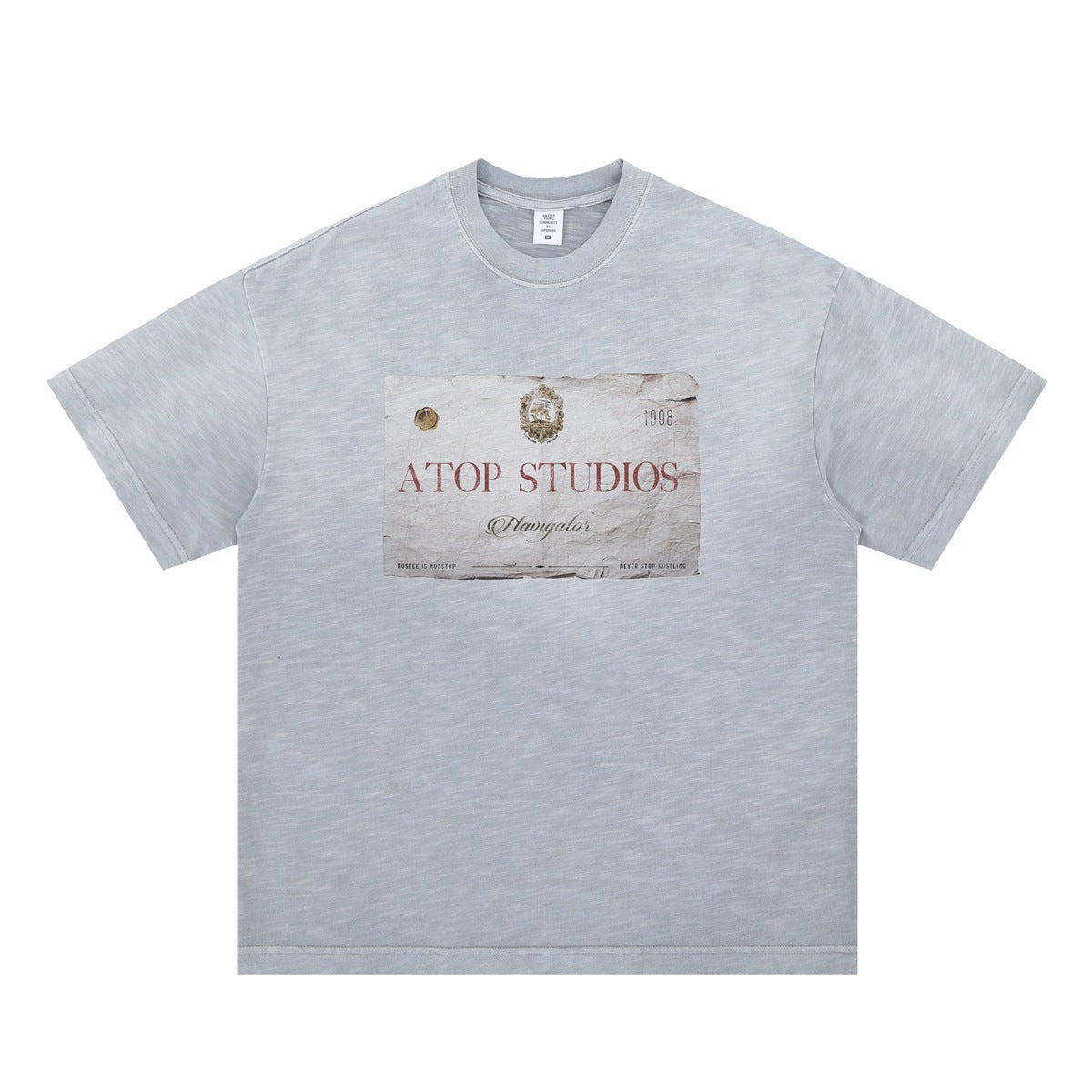 Vic Streetwear Summer Vintage Crew Neck Short Sleeve T-Shirt