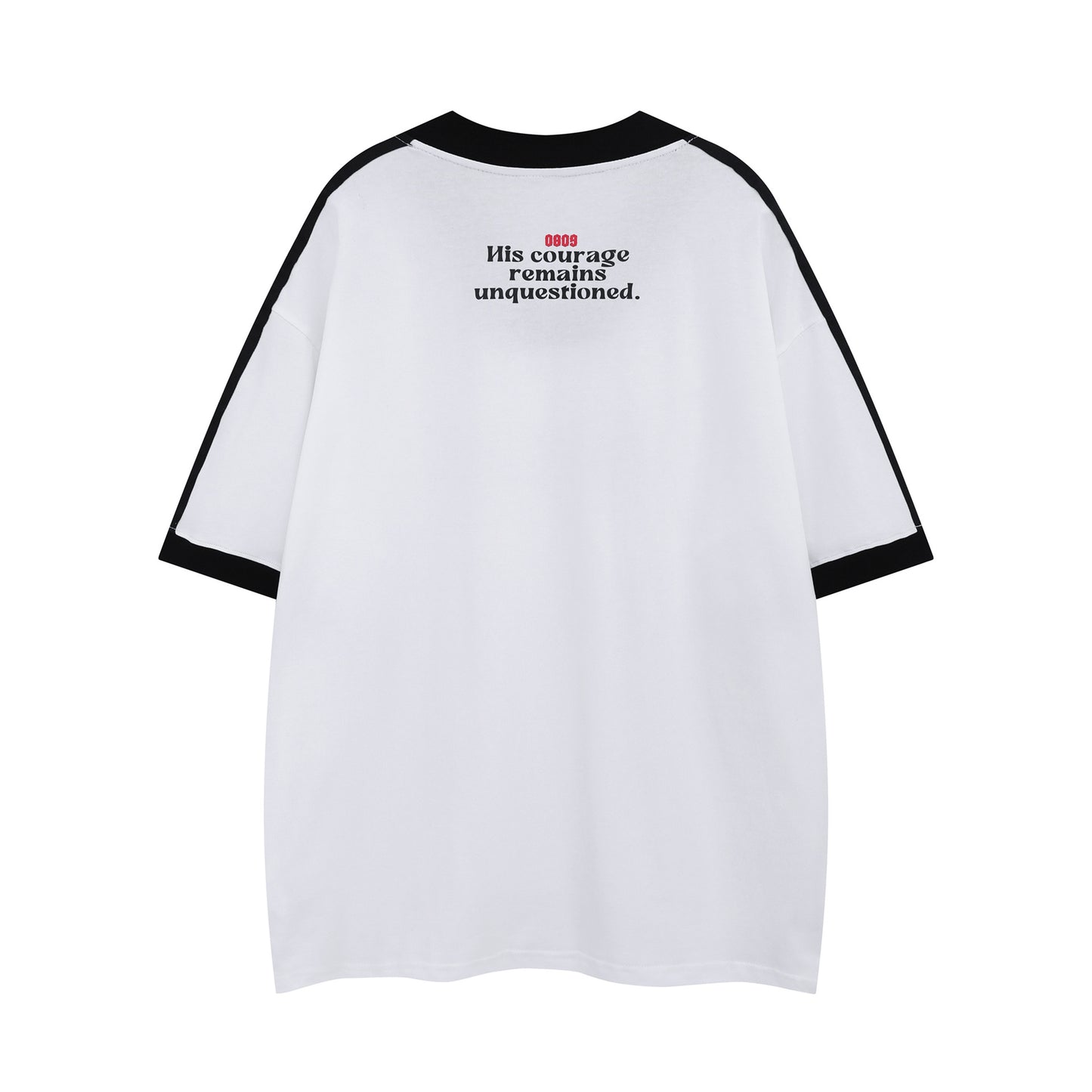 Camisetas streetwear Summer Vintage Baseball Collar Letter Casual Loose Short Sleeve T-Shirt