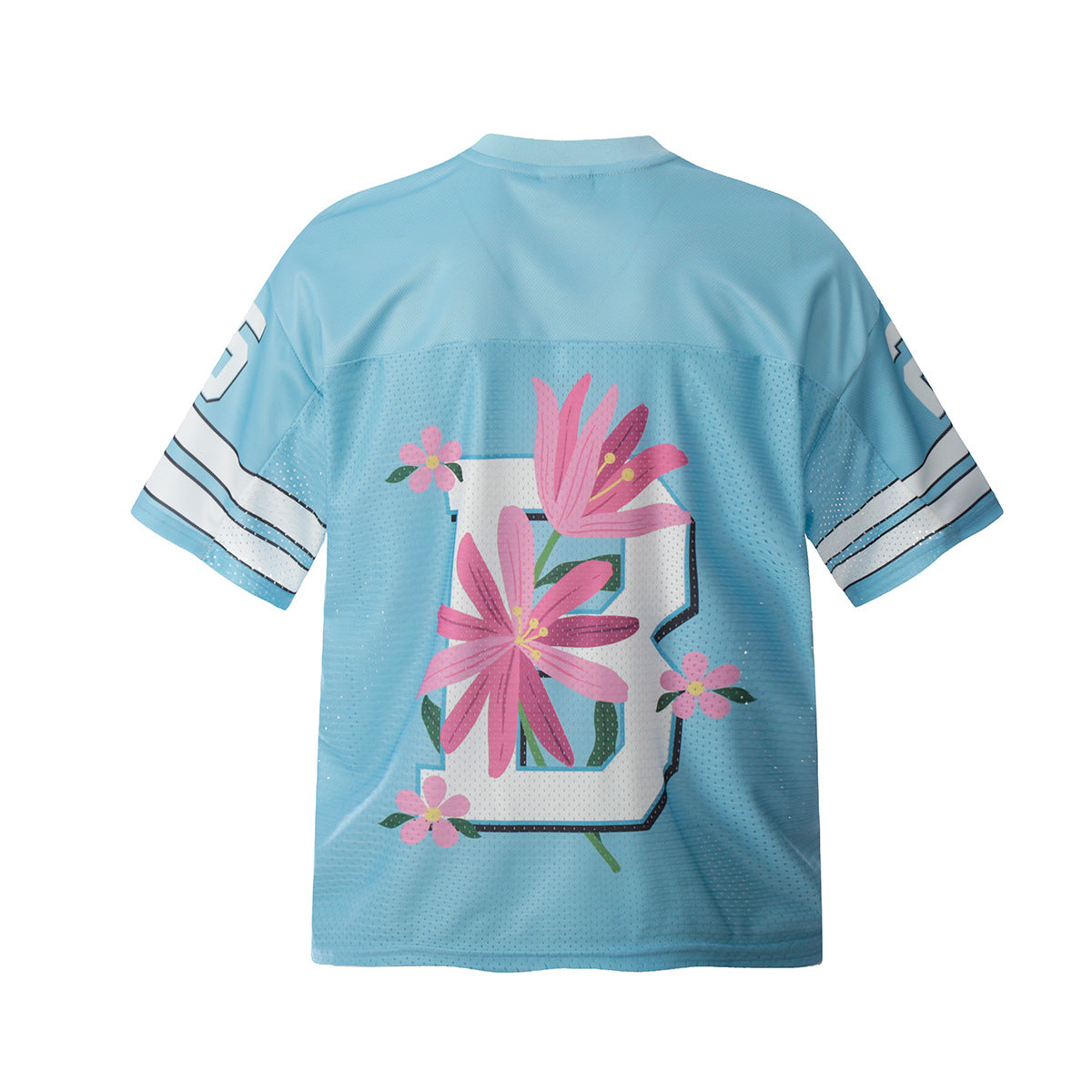 Hip hop clothing new york summer flower short-sleeved hiphop quick-drying hollowed-out t-shirt
