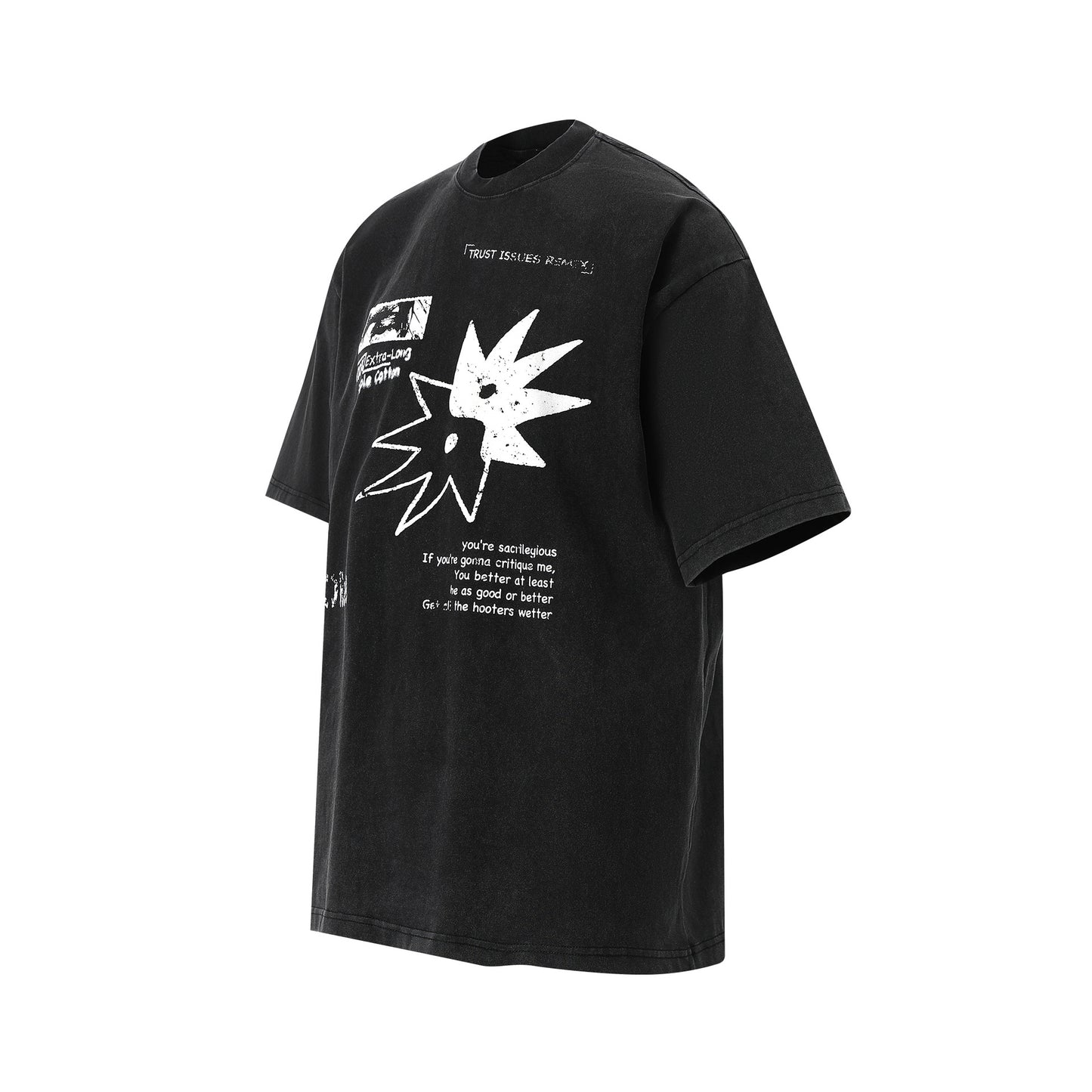 Hip Hop Clothing Summer Vintage Wash T-Shirt