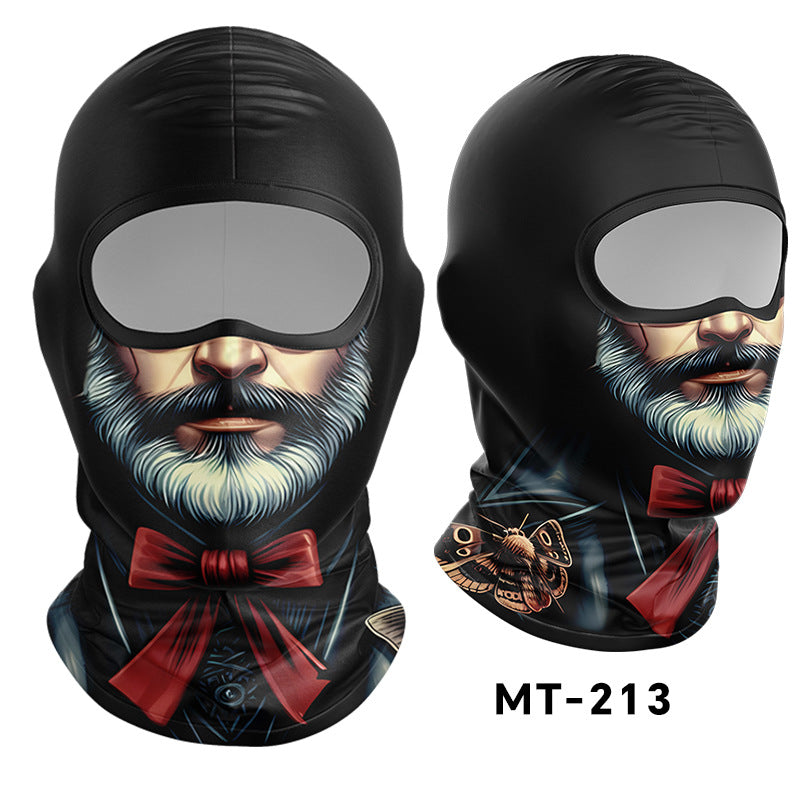 Cycling Windproof Hood Breathable Sunscreen Windproof Men's and Women's Ice Silk Fabric Lining Cap