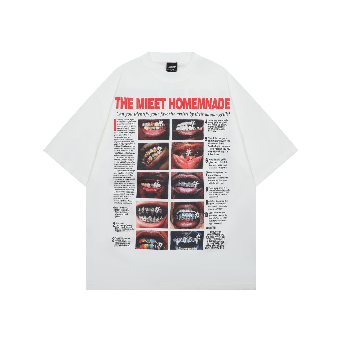 Hip hop shirt summer vintage print short sleeve t-shirt